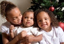 Happy Children at Christmas